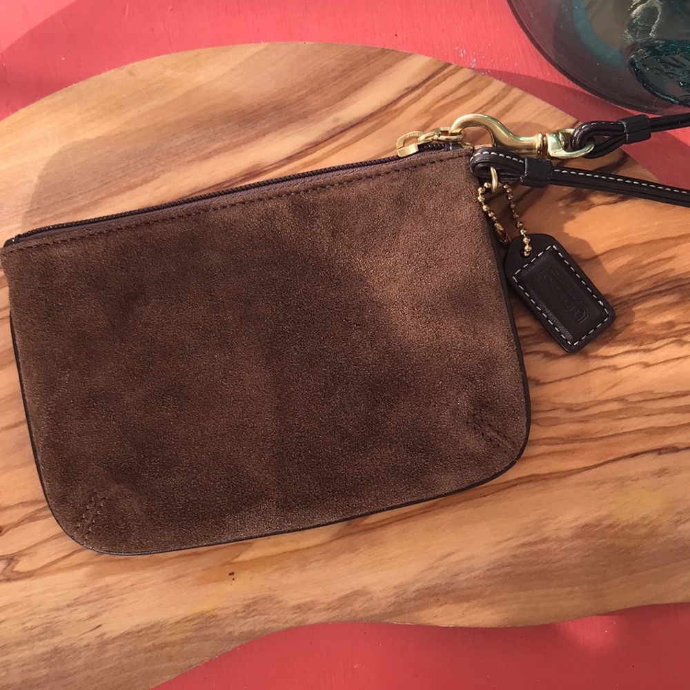 Coach Suede Wristlet - Picture 4 of 5